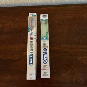 2 Pack Vintage 1994 Oral B 40 Soft Angle SEALED Indicator & Advantage